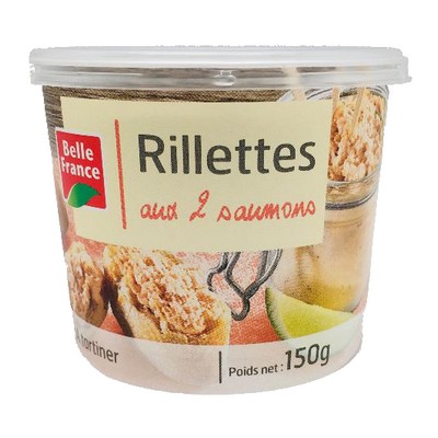 [862748] RILLETTES AUX DEUX SAUMON BELLE FRANCE 150G