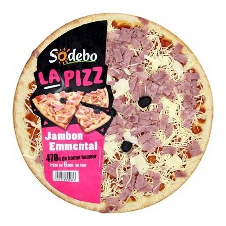 [928747] SODEBO PIZZA LA PIZZ 470G JAMBON EMMENTAL