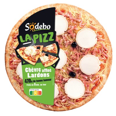 [928820] SODEBO PIZZA LA PIZZ 470G CHEVRE LARDONS