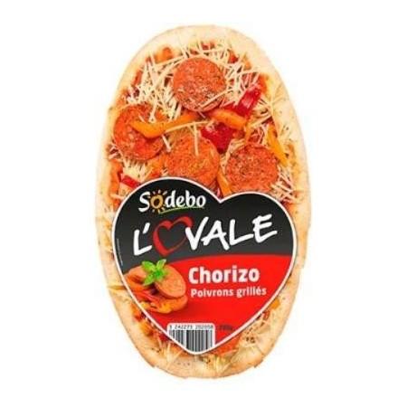 [928887] SODEBO PIZZA L'OVALE 200G CHORIZO