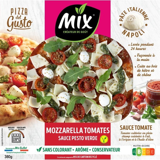 [928986] PIZZA GUSTO TOMATO MOZZA 380G