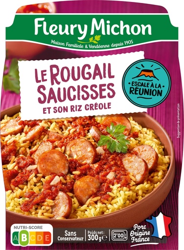 [849562] Rougail Saucisses, Riz Créole