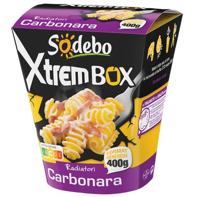 [760785] SODEBO XTREMBOX 400G RADIATORI A LA CARBONARA