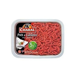 [927848] PIECES OF MINCED BEEF 5% 350G CHARAL