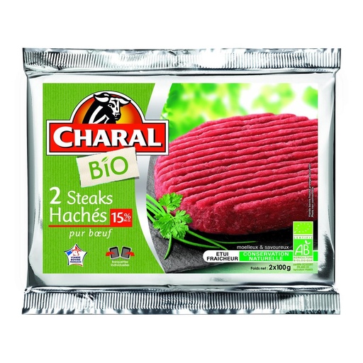 [925586] HEB.MINCED BEEF ORG. X2 15%CHAR