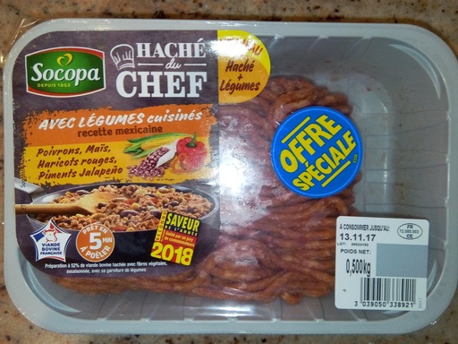 [945220] GROUNDED CHEF VEGETABLE.MEX.500G S