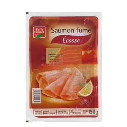 [911966] SAUMON ATL FUME ECOSSE X 4 TRANCHES BF BARQ 150 G