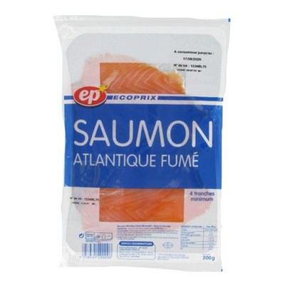 [912584] SAUMON ATL FUME EP BARQUETTE 200 G
