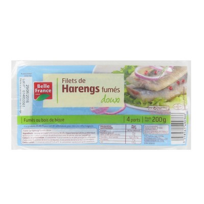 [916601] FILET DE HARENG FUME DOUX BF FILM 200 G