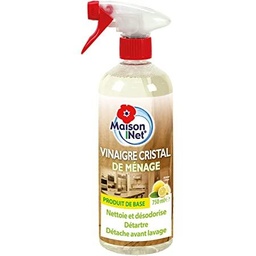[710962] VINAIGRE CRISTAL DE MENAGE MAISON NET AROME CITRON 750ML