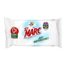 [711101] ST MARC Lingettes désinfectantes Anti-Bactériennes x30