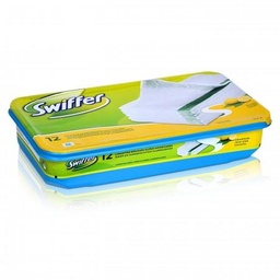 [710509] Swiffer Serpillières Imprégnées Pour Sols, Parfum Fraîcheur Citron, Nettoyage Facile Et Rapide X10