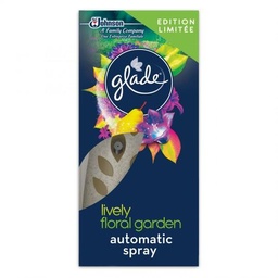 [739722] Glade® Automatic Spray Sensual Sandalwood & Jasmine (Senteur Bois de Santal & Jasmin aux huiles essentielles), diffuseur automatique de parfum, 1 diffuseur + 1 recharge, 269 ml