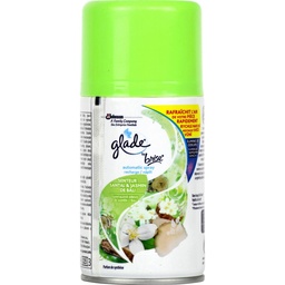 [739748] Glade® Automatic Spray Sensual Sandalwood & Jasmine (Senteur Bois de Santal & Jasmin aux huiles essentielles), 1 recharge, 269 ml
