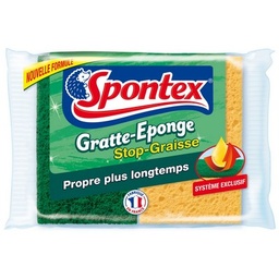 [737361] X2 SCRAPER-SPONGES ANTIBACT. SPONTEX
