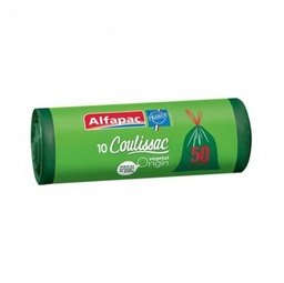 [741181] 10 SLIDE  BIN BAGS 50L ALFAPAC