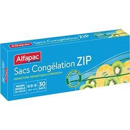 [605626]  30 REINFORCED ZIPPER FREEZER BAGS - SMALL SIZE
