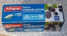[605543] 50 SMALL-SIZED FREEZER BAGS ALFA