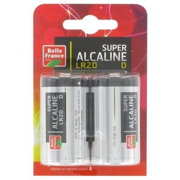 [754283] BELLE France SUPER ALCALINE LR20x2