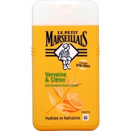 [764563] Le Petit Marseillais Gel Douche Extra Doux Verveine Bio & Citron Bio (flacon de 250 ml) – Édition limitée 40 ans