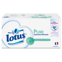 [860205] Boîte Mouchoirs Lotus Pure Natural x80