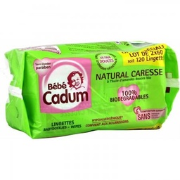 [550384] CADUM BEBE LINGETTES NATURE MS100PC