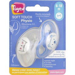 [860346] 3 Sucettes Jour / Nuit NEW REVERSIBLE Silicone 6-18m Mixte