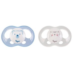 [860544] 3 Sucettes Jour / Nuit NEW REVERSIBLE Silicone 18-36m Mixte
