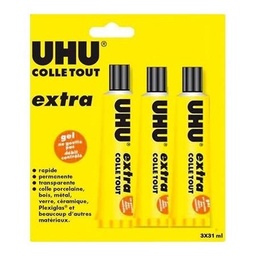 [501668] LOT de 3 GEL EXTRA 31ml Tubes aluminium 
