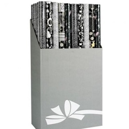 [761825] WRAP ROLL  GIFT BL&WHITE 2M