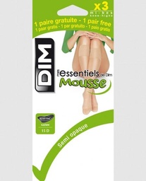 [876763] HALF-STOCKING DOUDIM X3 BLACK COL.DIM