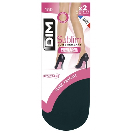 [876847] HALF-STOCKING SUBLIM X2 BLACK DIM