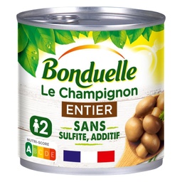 [464842] Le champignon entier Bonduelle Sans sulfite, sans additif 230g