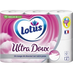 [853986] Papier toilette Lotus Ultra Doux x6