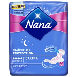 [825547] Serviettes Nana Ultra Goodnight x10