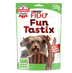 [524447] FIDO FunTastix goût Bacon et Fromage - 150 g - Friandises pour chien