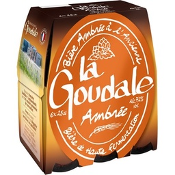 [534925] LA GOUDALE BIERE AMBREE 7.2 ° PACK 6x25 cl