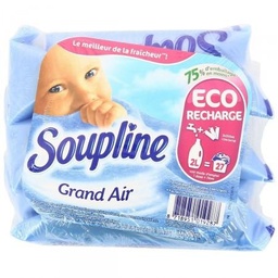 [743047] Adoucissant Soupline Grand Air Eco Recharges - 3x200ml