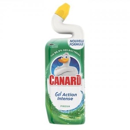 [871046] Canard® Gel Action Intense Fresh 50% PCR, nettoyant et désinfectant pour toilettes, 750 ml, tue 99,9 % des bactéries présentes dans la cuvette des toilettes