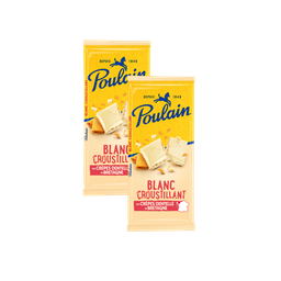 [106468] WHITE CHOCOLATE BAR 95G POULAIN