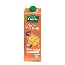 [625186] ORANGE MANGO NECTAR 1L BRICK CIDOU