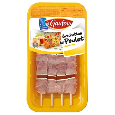 [878967] 380G - LE GAULOIS - BROCHETTE DE POULET X 4