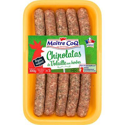 [841049] 5 CHIPOLATAS OF POULTRY WITH HERBS