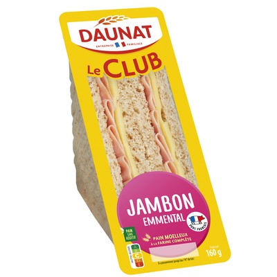 [980441] EMMENTAL AND HAM TRIANGLE SANDWICH 160