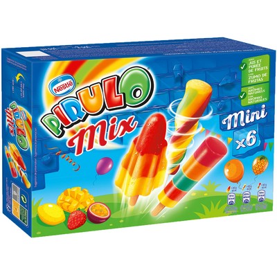 Pirulo Mix X6 300g – Assortiment de glaces fruitées