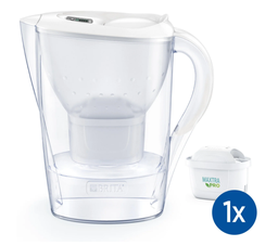 [634543] brita carafe filtrante marella blanche (2,4L) inclus 1 cartouche filtrante maxtra pro all-in-1