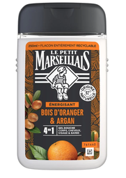 [772681] LE PETIT MARSEILLAIS DOUCHE HOMME BOIS D'ORANGER & ARGAN 250ML