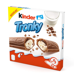 [014423] Biscuits Kinder Tronky fourrés chocolat au lait x5 90g