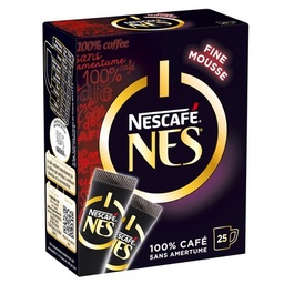 [071043] NESCAFÉ NES, Café Soluble, Boîte de 25 Sticks (2g chacun)