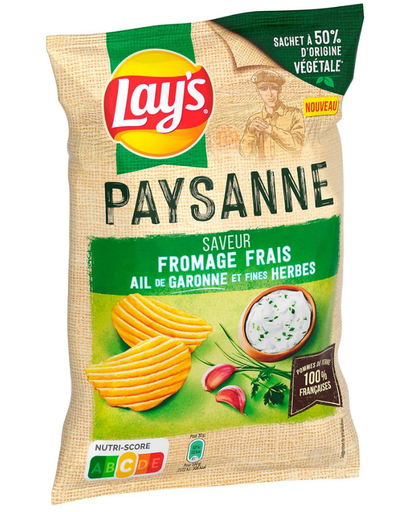 [635243] CHEESE GARLIC CHIPS 120G LAYS